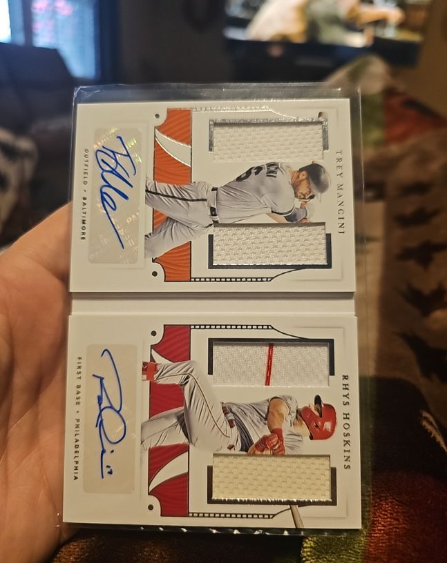 2023 Panini Flawless Trey Mancini Dual Patch Auto — front