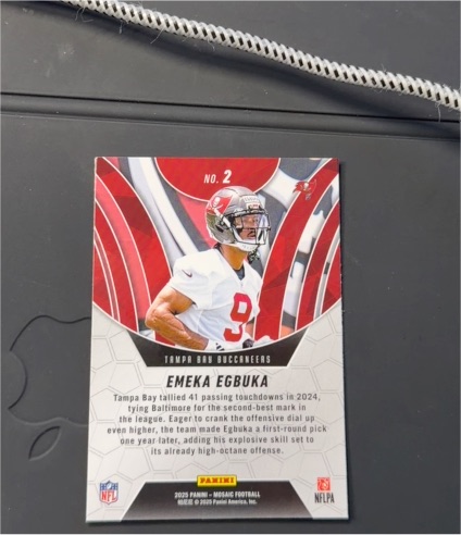 2025 Panini Mosaic #2 Emeka Egbuka — front