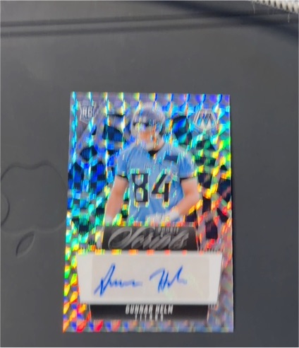 2025 Panini Mosaic Rookie Scripts #RS-GH Gunnar Helm — front