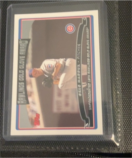 2006 Topps #251 Greg Maddux Gold Glove Award — front