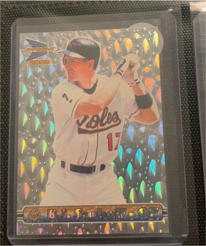 2000 Pacific Prism #21 B.J. Surhoff — front