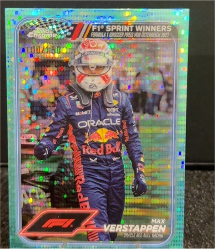 2024 Topps Chrome Formula 1 #149 Max Verstappen F1 Sprint Winners Austrian GP — front