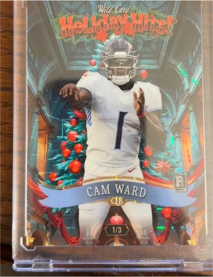 2025 Wild Card Holiday Hits #1/3 Cam Ward — front
