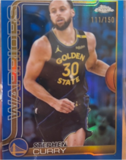 2025-26 Topps Chrome #201 Stephen Curry — front