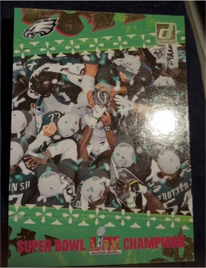 2025 Donruss #1 Jalen Hurts Philadelphia Eagles Super Bowl LIX Champions — front