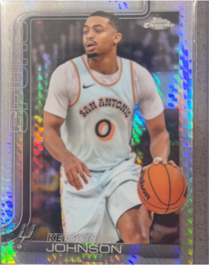 2025-26 Topps Chrome #220 Keldon Johnson — front