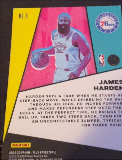 2022-23 Panini Flux #6 James Harden — front