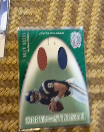 2001 Leaf Certified Freshman Fabric #134 Drew Brees — front