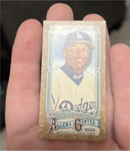 2025 Topps Allen & Ginter Mini #191 Gary Sheffield — front