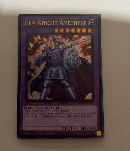 Yu-Gi-Oh! Battles of Legend: Monster Mayhem BLMM-EN141 Gem-Knight Amethyst — front
