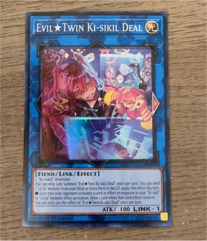 2025 Yu-Gi-Oh! ALIN-EN052 Evil Twin Ki-sikil Deal — front