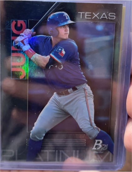 2020 Bowman Platinum #TOP-97 Josh Jung — front