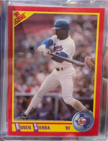 1990 Score #420 Ruben Sierra — front