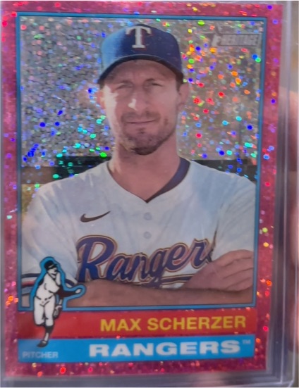 2025 Topps Heritage Chrome #182 Max Scherzer — front