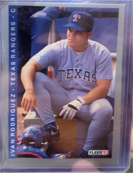 1993 Fleer #327 Ivan Rodriguez — front