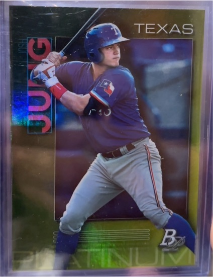 2020 Bowman Platinum #TOP-97 Josh Jung — front