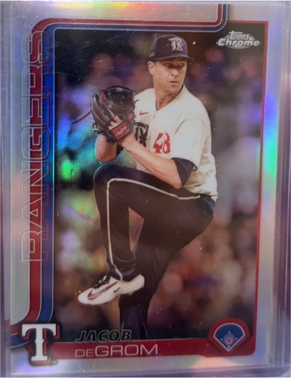 2025 Topps Chrome #214 Jacob deGrom — front