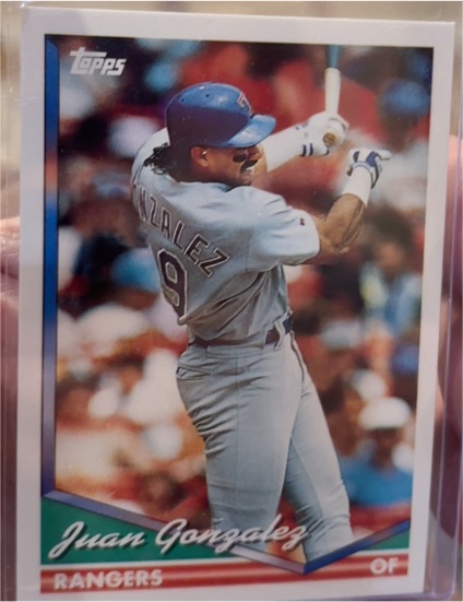 1994 Topps #685 Juan Gonzalez — front
