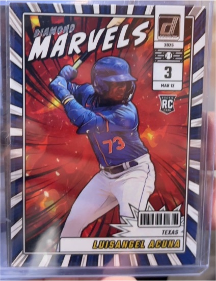 2025 Panini Donruss Diamond Marvels #14 Luisangel Acuna — front