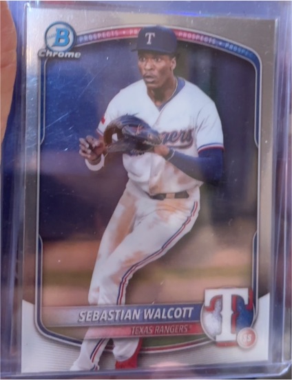 2025 Bowman Chrome Prospects #BCP-133 Sebastian Walcott — front