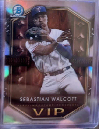2025 Bowman Chrome #VIP-3 Sebastian Walcott Very Important Prospects — front