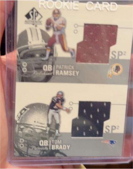 2002 Upper Deck SP Authentic #SP2 Patrick Ramsey / Tom Brady — front