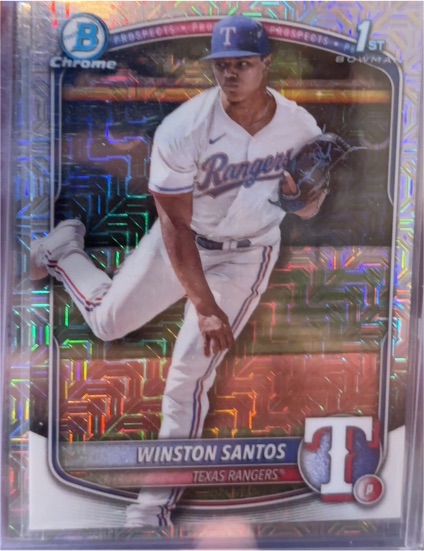 2025 Bowman Chrome #BCP-121 Winston Santos — front