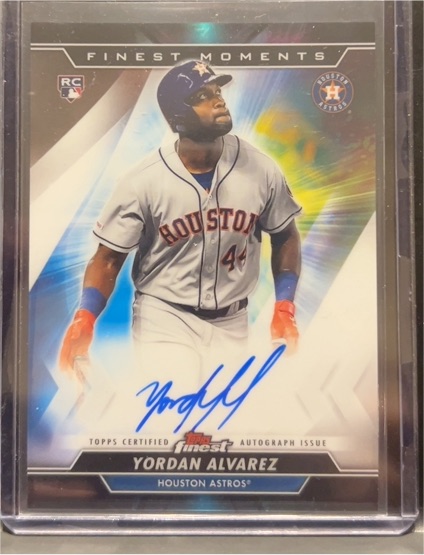 2020 Topps Finest #MOMA-YA Yordan Alvarez — front