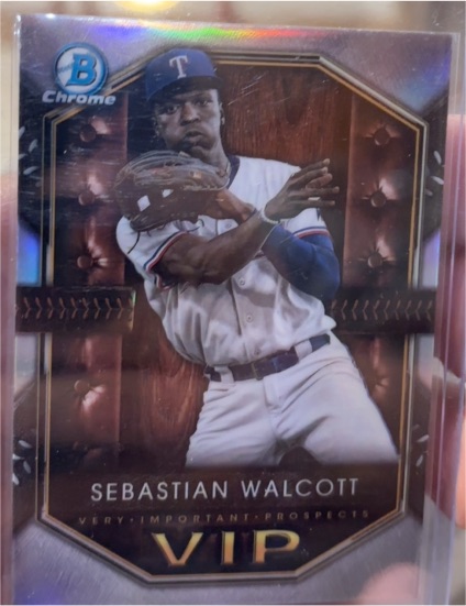 2025 Bowman Chrome #VIP-3 Sebastian Walcott — front