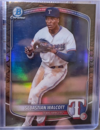 2025 Bowman Chrome Prospects #BCP-133 Sebastian Walcott — front