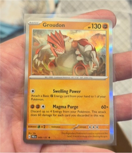 2022 Pokémon TCG Paradox Rift #093 Groudon — front