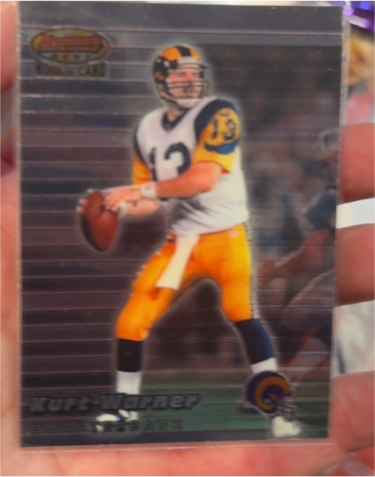 1999 Bowman's Best #110 Kurt Warner Rookie Card — front