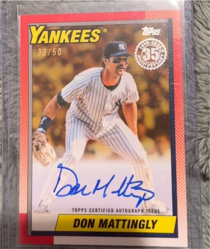 2025 Topps Series 1 1990 Don Mattingly #90A-DM — front
