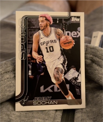 2025-26 Topps #199 Jeremy Sochan — front