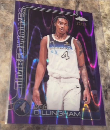 2025-26 Topps Chrome #162 Rob Dillingham — front