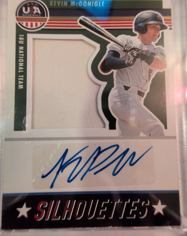 2023 Panini USA Baseball Stars & Stripes Silhouettes #SIL-KMG Kevin McGonigle — front