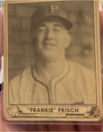 1940 Play Ball #167 Frankie Frisch — front