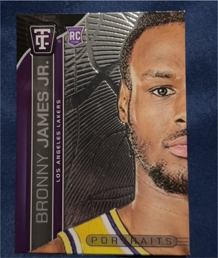 2024-25 Panini Totally Certified #11 Bronny James Jr. Portraits RC — front