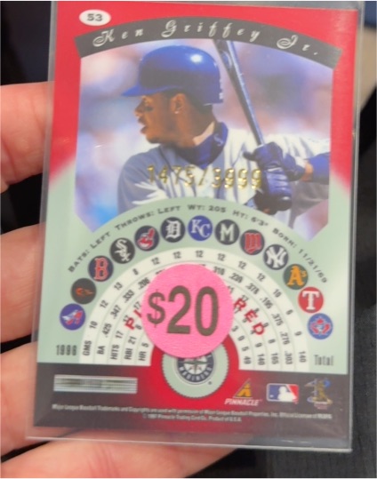 1997 Pinnacle Totally Certified Platinum Red #53 Ken Griffey Jr. — front
