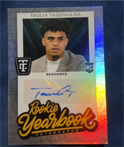 2024 Panini Totally Certified #RYA-TTA Taulia Tagovailoa Rookie Yearbook Autographs — front