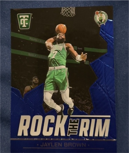 2024-25 Panini Totally Certified #3 Jaylen Brown Rock the Rim Mirror — front