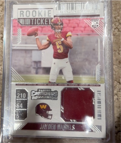 2024 Panini Contenders Rookie Ticket #RTS-JDS Jayden Daniels — front