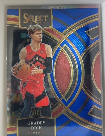 2023-24 Panini Select #126 Gradey Dick Toronto Raptors — front