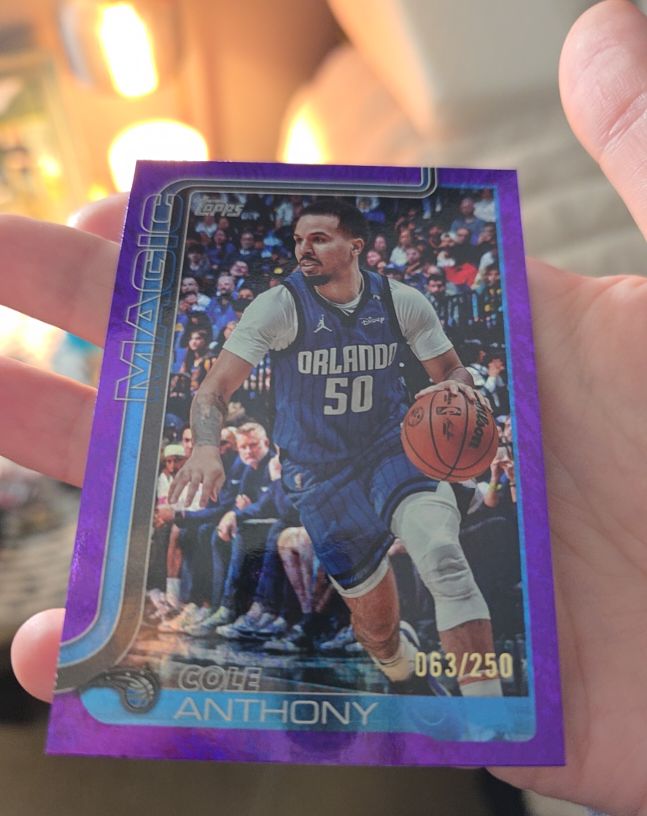 2025-26 Topps #91 Cole Anthony — front