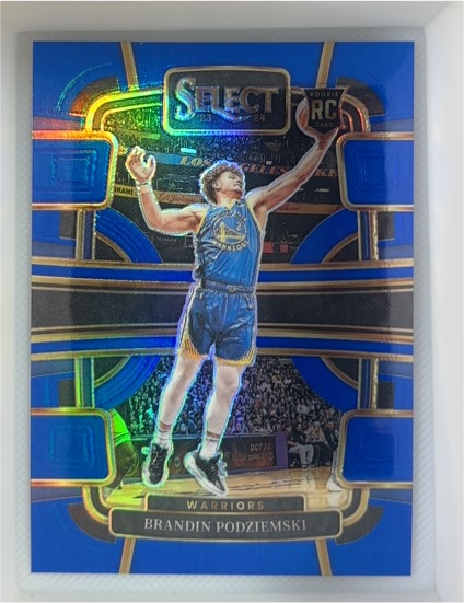 2023-24 Panini Select #93 Brandin Podziemski Blue Prizm Rookie — front