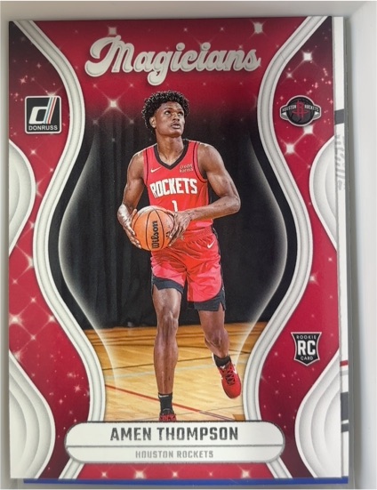 2023-24 Panini Donruss #3 Amen Thompson Magicians Rookie Card — front