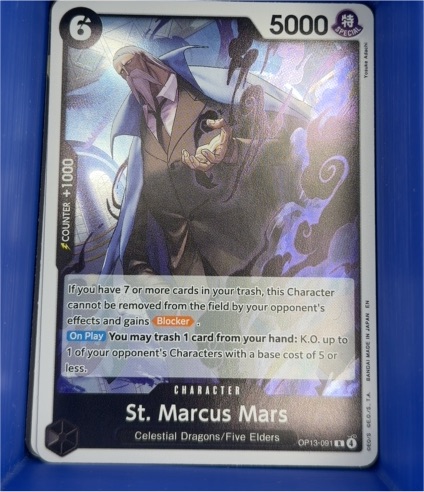 One Piece Card Game OP13-091 St. Marcus Mars — front