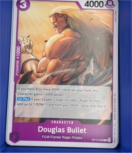 2025 One Piece Card Game OP13-068 Douglas Bullet — front