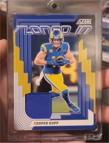 2025 Panini Score #ZON-CKP Cooper Kupp Zoned In Patch — front