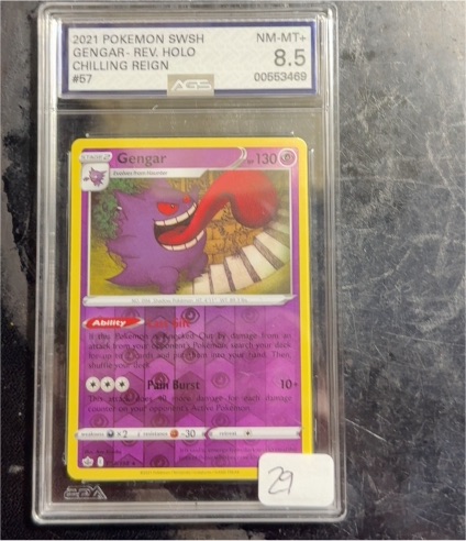 2021 Pokémon SWSH #57 Gengar Reverse Holo Chilling Reign — front